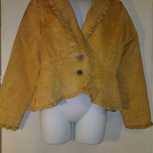 Faded Glory Women's Faux Suede Blazer Sz: M